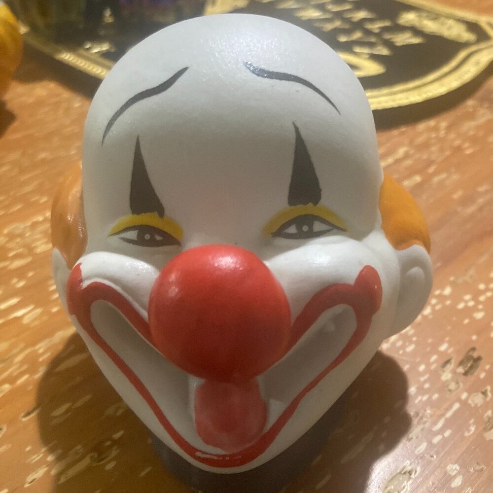 Vintage Creepy Clown Head 1 Ceramic Bank